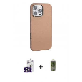 MARSİLYAN™- iPhone 16 Pro Max Kılıf Zirve Modern Prime - Siyah Joko Magic 5D Hayalet Cam + Bilvis Titan Kamera Lens - TMGI