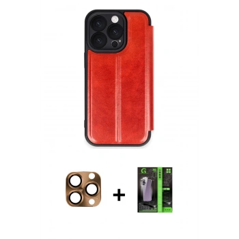 MARSİLYAN™- iPhone 16 Pro Max Kılıf Zirve Yansıma Serisi - Şeffaf 360 Full Body Arka Koruyucu + Pers Alüminyum Kamera Lens - CLTM