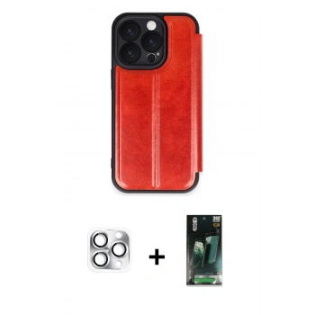 MARSİLYAN™- iPhone 16 Pro Max Kılıf Zirve Yansıma Serisi - Siyah 360 Mat Full Body Arka Koruyucu + Pers Alüminyum Kamera Lens - GS