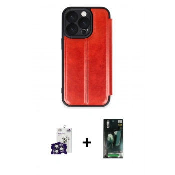 MARSİLYAN™- iPhone 16 Pro Max Kılıf Zirve Yansıma Serisi - Siyah 360 Mat Full Body Arka Koruyucu + Bilvis Titan Kamera Lens - TMGI
