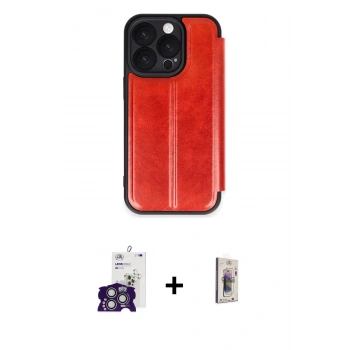 MARSİLYAN™- iPhone 16 Pro Max Kılıf Zirve Yansıma Serisi - Siyah Bilvis 3D Cam Ekran Koruyucu + Bilvis Titan Kamera Lens - GS