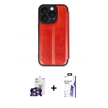 MARSİLYAN™- iPhone 16 Pro Max Kılıf Zirve Yansıma Serisi - Siyah Bilvis 3X AR HD Cam Ekran Koruyucu + Bilvis Titan Kamera Lens - GS
