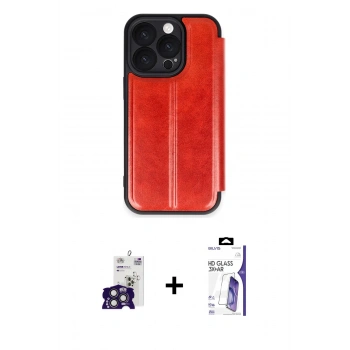 MARSİLYAN™- iPhone 16 Pro Max Kılıf Zirve Yansıma Serisi - Siyah Bilvis 3X AR HD Cam Ekran Koruyucu + Bilvis Titan Kamera Lens - TMGI