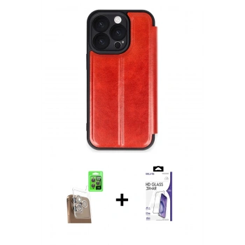 MARSİLYAN™- iPhone 16 Pro Max Kılıf Zirve Yansıma Serisi - Siyah Bilvis 3X AR HD Cam Ekran Koruyucu + Raze Metal Kamera Lens - CLTM