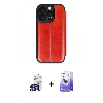 MARSİLYAN™- iPhone 16 Pro Max Kılıf Zirve Yansıma Serisi - Siyah Bilvis 5in1 5D Magic Hayalet Cam Ekran Koruyucu + Bilvis Titan Kamera Lens - TMGI