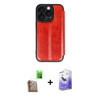 MARSİLYAN™- iPhone 16 Pro Max Kılıf Zirve Yansıma Serisi - Siyah Bilvis 5in1 5D Magic Hayalet Cam Ekran Koruyucu + Raze Metal Kamera Lens - CLTM