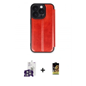 MARSİLYAN™- iPhone 16 Pro Max Kılıf Zirve Yansıma Serisi - Siyah Buffer Cam Ekran Koruyucu + Bilvis Titan Kamera Lens - GS