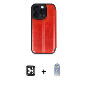 MARSİLYAN™- iPhone 16 Pro Max Kılıf Zirve Yansıma Serisi - Siyah Joko Magic 5D Cam + PVD Metal Kamera Lens - SH
