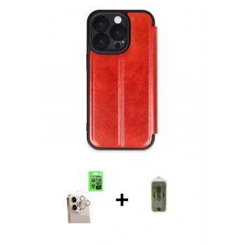 MARSİLYAN™- iPhone 16 Pro Max Kılıf Zirve Yansıma Serisi - Siyah Joko Magic 5D Hayalet Cam + Raze Metal Kamera Lens - NLGY