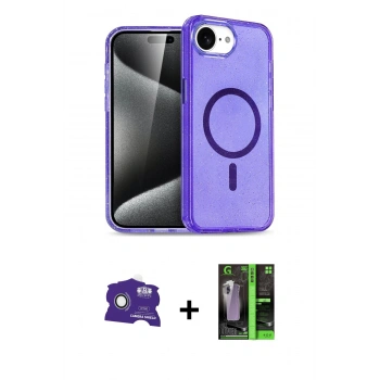 MARSİLYAN™- iPhone 16E Kılıf Nova Asil Prime - Şeffaf 360 Full Body Arka Koruyucu + Bilvis Titan Kamera Lens - BZ