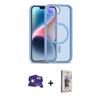 MARSİLYAN™- iPhone 16E Kılıf Siluet Minimal Prime - Siyah Bilvis 3D Cam Ekran Koruyucu + Bilvis Titan Kamera Lens - BZ
