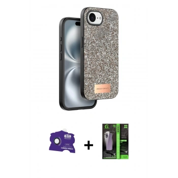 MARSİLYAN™- iPhone 16E Kılıf Vadi Klasik Serisi - Şeffaf 360 Full Body Arka Koruyucu + Bilvis Titan Kamera Lens - RW