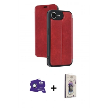 MARSİLYAN™- iPhone 16E Kılıf Zirve Yansıma Serisi - Siyah Bilvis 3D Cam Ekran Koruyucu + Bilvis Titan Kamera Lens - RW