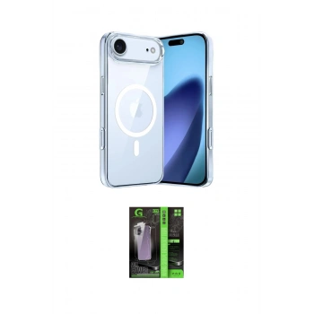 MARSİLYAN™- iPhone 17 Air Kılıf Ahenk Minimal Serisi - Şeffaf 360 Full Body Arka Koruyucu