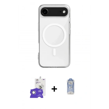 MARSİLYAN™- iPhone 17 Air Kılıf Ahenk Yansıma Prime - Siyah Joko Magic 5D Cam + Bilvis Titan Kamera Lens - GS