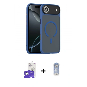 MARSİLYAN™- iPhone 17 Air Kılıf Doruk Form Serisi - Siyah Joko Magic 5D Cam + Bilvis Titan Kamera Lens - GD