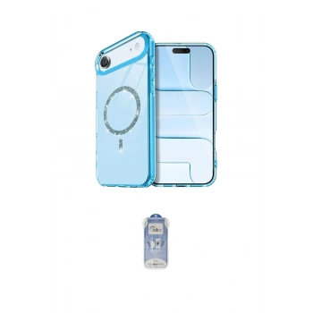 MARSİLYAN™- iPhone 17 Air Kılıf Kıvılcım Form Prime - Siyah Joko Magic 5D Cam