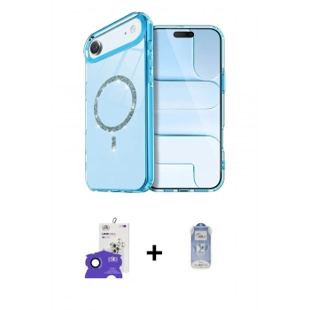 MARSİLYAN™- iPhone 17 Air Kılıf Kıvılcım Form Prime - Siyah Joko Magic 5D Cam + Bilvis Titan Kamera Lens - LT