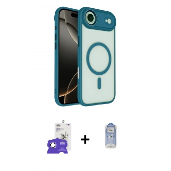MARSİLYAN™- iPhone 17 Air Kılıf Kıvılcım Prime - Siyah Joko Magic 5D Cam + Bilvis Titan Kamera Lens - GS