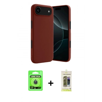 MARSİLYAN™- iPhone 17 Air Kılıf Kozmos Yansıma Özel Seri - Siyah Joko Magic 5D Hayalet Cam + Raze Metal Kamera Lens - MI