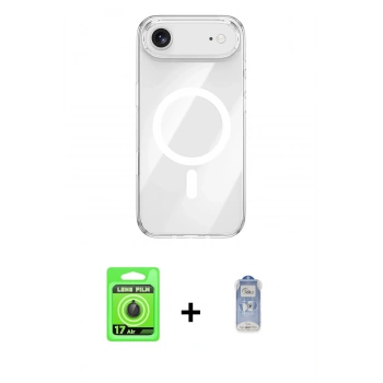 MARSİLYAN™- iPhone 17 Air Kılıf Kutup Klasik Serisi - Siyah Joko Magic 5D Cam + Raze Metal Kamera Lens - SH