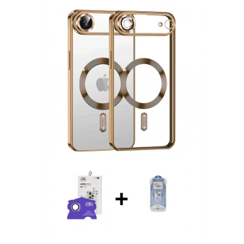 MARSİLYAN™- iPhone 17 Air Kılıf Nova Işık Özel Seri - Siyah Joko Magic 5D Cam + Bilvis Titan Kamera Lens - GS
