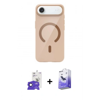 MARSİLYAN™- iPhone 17 Air Kılıf Pusula Form Özel Seri - Siyah Bilvis 5in1 5D Magic Hayalet Cam Ekran Koruyucu + Bilvis Titan Kamera Lens - LT