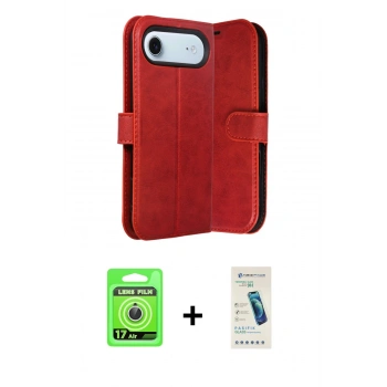 MARSİLYAN™- iPhone 17 Air Kılıf Siluet Işık Serisi - Şeffaf Pasifik Cam Ekran Koruyucu + Raze Metal Kamera Lens - GS