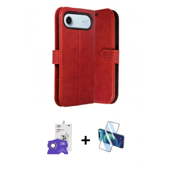 MARSİLYAN™- iPhone 17 Air Kılıf Siluet Işık Serisi - Siyah 3D Antistatik Seramik Nano Ekran Koruyucu + Bilvis Titan Kamera Lens - GD