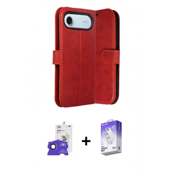 MARSİLYAN™- iPhone 17 Air Kılıf Siluet Işık Serisi - Siyah Bilvis 5in1 3D Magic Cam Ekran Koruyucu + Bilvis Titan Kamera Lens - LT
