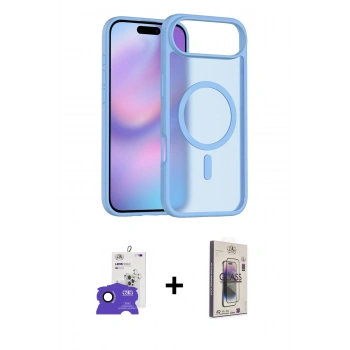MARSİLYAN™- iPhone 17 Air Kılıf Siluet Minimal Prime - Siyah Bilvis 3D Cam Ekran Koruyucu + Bilvis Titan Kamera Lens - SH