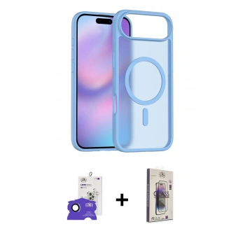 MARSİLYAN™- iPhone 17 Air Kılıf Siluet Minimal Prime - Siyah Bilvis 3D Cam Ekran Koruyucu + Bilvis Titan Kamera Lens - LT