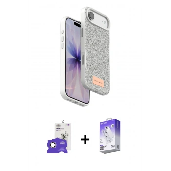 MARSİLYAN™- iPhone 17 Air Kılıf Vadi Klasik Serisi - Siyah Bilvis 5in1 3D Magic Cam Ekran Koruyucu + Bilvis Titan Kamera Lens - GD