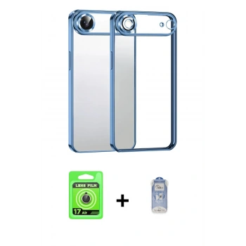 MARSİLYAN™- iPhone 17 Air Kılıf Vadi Minimal - Siyah Joko Magic 5D Cam + Raze Metal Kamera Lens - GD