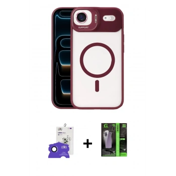 MARSİLYAN™- iPhone 17 Air Kılıf Yadigar Asil Koleksiyonu - Şeffaf 360 Full Body Arka Koruyucu + Bilvis Titan Kamera Lens - LT