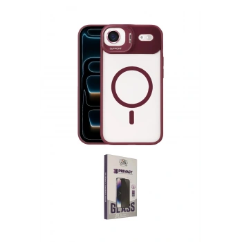 MARSİLYAN™- iPhone 17 Air Kılıf Yadigar Asil Koleksiyonu - Siyah Bilvis Hayalet Cam Ekran Koruyucu
