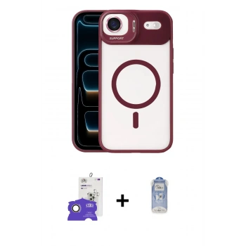 MARSİLYAN™- iPhone 17 Air Kılıf Yadigar Asil Koleksiyonu - Siyah Joko Magic 5D Cam + Bilvis Titan Kamera Lens - GD