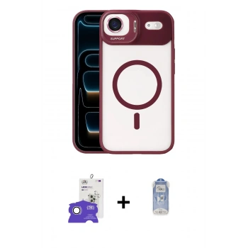 MARSİLYAN™- iPhone 17 Air Kılıf Yadigar Asil Koleksiyonu - Siyah Joko Magic 5D Cam + Bilvis Titan Kamera Lens - GS