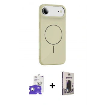 MARSİLYAN™- iPhone 17 Air Kılıf Yankı Form Serisi - Siyah Bilvis Hayalet Cam Ekran Koruyucu + Bilvis Titan Kamera Lens - GS