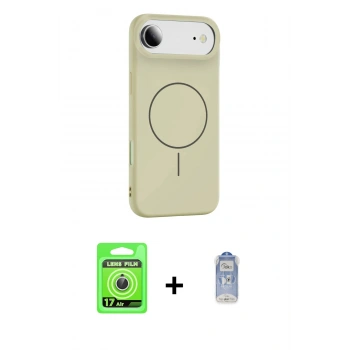 MARSİLYAN™- iPhone 17 Air Kılıf Yankı Form Serisi - Siyah Joko Magic 5D Cam + Raze Metal Kamera Lens - GS