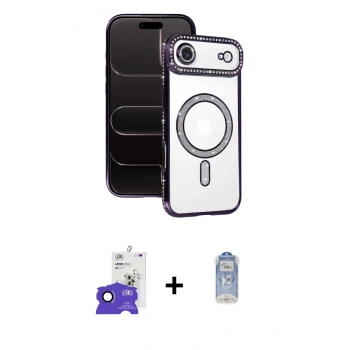MARSİLYAN™- iPhone 17 Air Kılıf Zirve Doku Prime - Siyah Joko Magic 5D Cam + Bilvis Titan Kamera Lens - LT