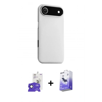 MARSİLYAN™- iPhone 17 Air Kılıf Zirve Modern Prime - Siyah Bilvis 5in1 5D Magic Hayalet Cam Ekran Koruyucu + Bilvis Titan Kamera Lens - SH