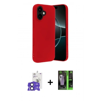 MARSİLYAN™- iPhone 17 Kılıf Ahenk Serisi - Şeffaf 360 Full Body Arka Koruyucu + Bilvis Titan Kamera Lens - SH