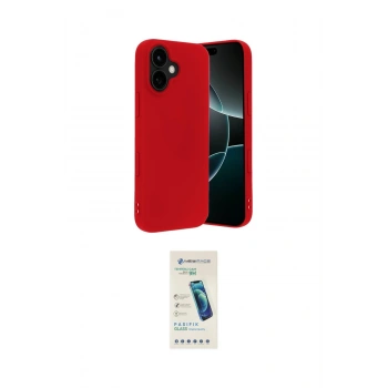 MARSİLYAN™- iPhone 17 Kılıf Ahenk Serisi - Şeffaf Pasifik Cam Ekran Koruyucu