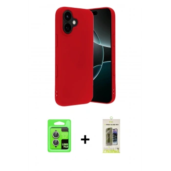MARSİLYAN™- iPhone 17 Kılıf Ahenk Serisi - Siyah Joko Magic 5D Hayalet Cam + Raze Metal Kamera Lens - AKMR