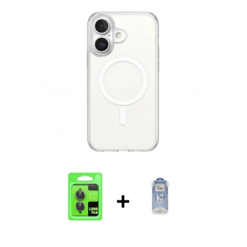 MARSİLYAN™- iPhone 17 Kılıf Ahenk Yansıma Prime - Siyah Joko Magic 5D Cam + Raze Metal Kamera Lens - GI
