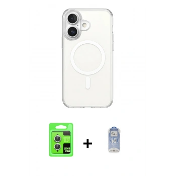 MARSİLYAN™- iPhone 17 Kılıf Ahenk Yansıma Prime - Siyah Joko Magic 5D Cam + Raze Metal Kamera Lens - GS