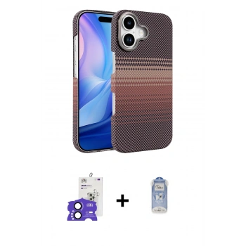 MARSİLYAN™- iPhone 17 Kılıf Doruk Serisi - Siyah Joko Magic 5D Cam + Bilvis Titan Kamera Lens - SH