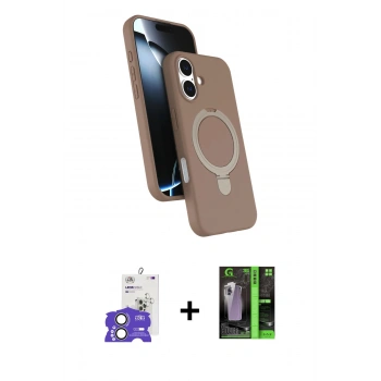 MARSİLYAN™- iPhone 17 Kılıf İz Işık Koleksiyonu - Şeffaf 360 Full Body Arka Koruyucu + Bilvis Titan Kamera Lens - AKYL