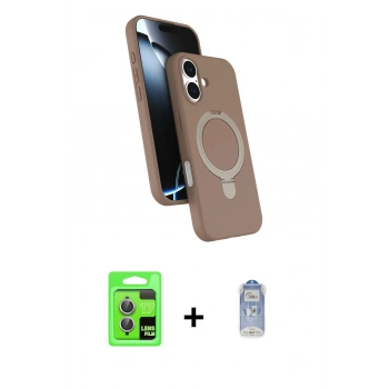 MARSİLYAN™- iPhone 17 Kılıf İz Işık Koleksiyonu - Siyah Joko Magic 5D Cam + Raze Metal Kamera Lens - AKMR